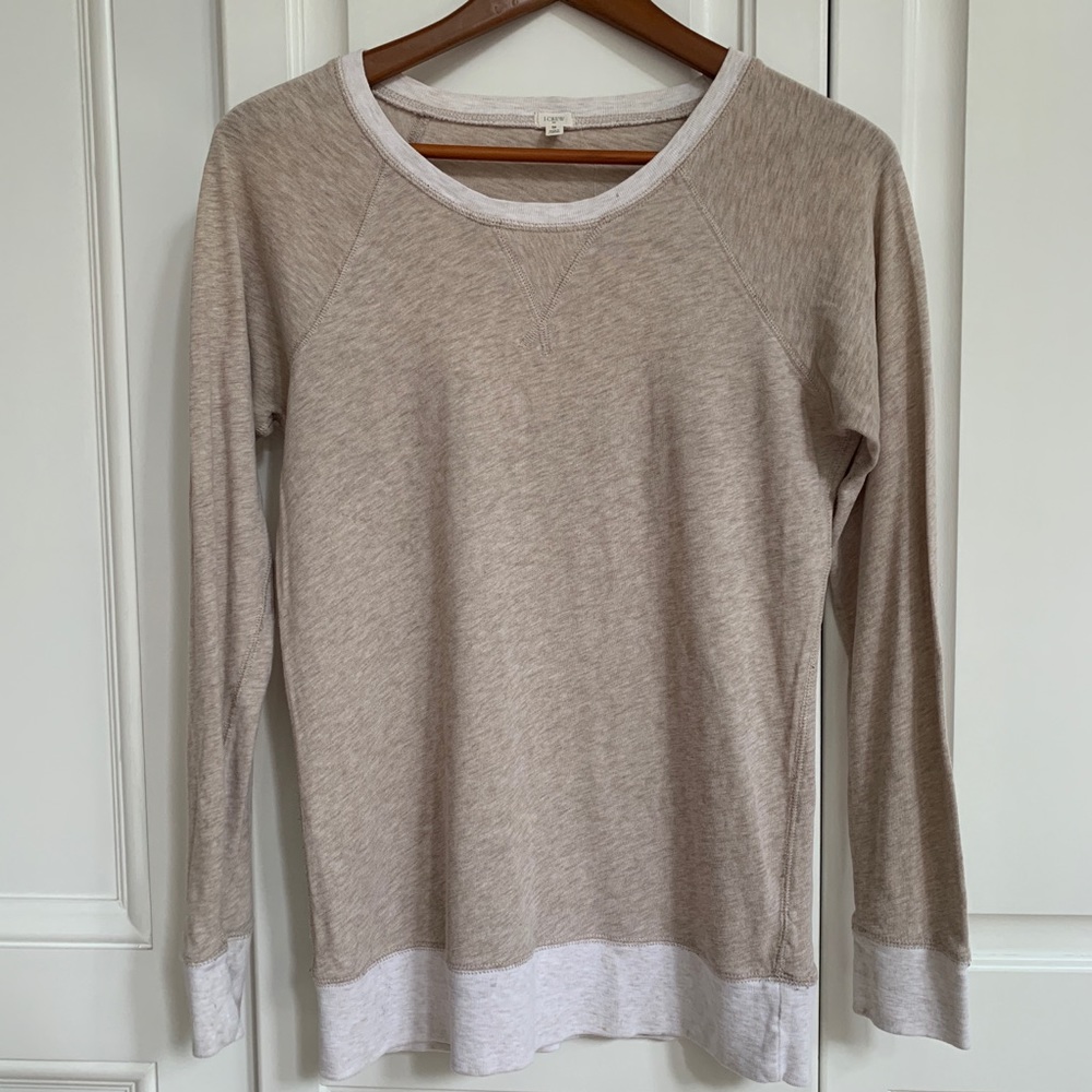 J crew sweater long sleeved t shirt